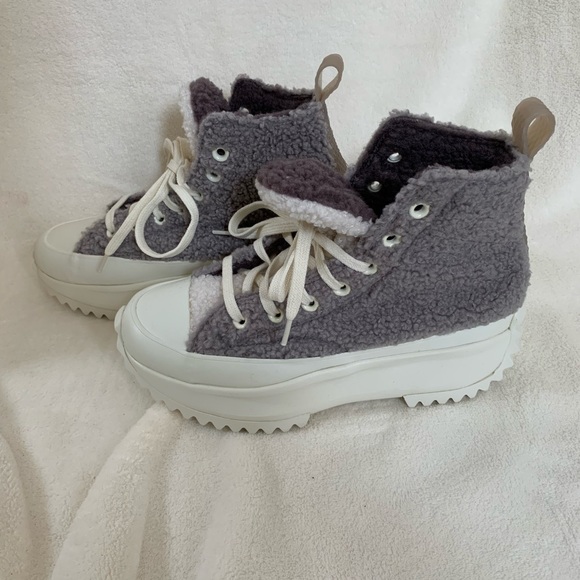 *NEW* Converse Run Star Hike Sherpa Sneakers - Picture 4 of 12